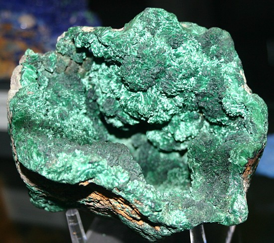 Pedazo de mineral de cobre