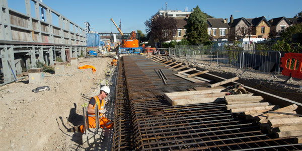 Imagen de la construcción ferroviaria 