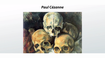 Pintura de calaveras de Cezanne