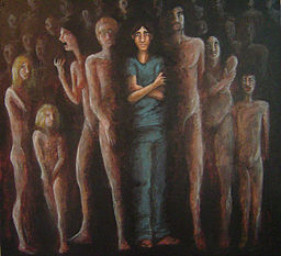 una pintura de trastorno de identidad disociativo