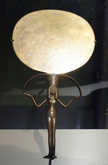 Espejo de cobre egipcio