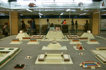 Modelo del Templo Mayor en la Ciudad de México