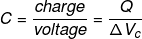 Ecuación de capacitancia