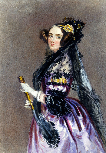 Retrato de Ada Lovelace en 1840
