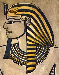 Pintura de Amenhotep II de su tumba