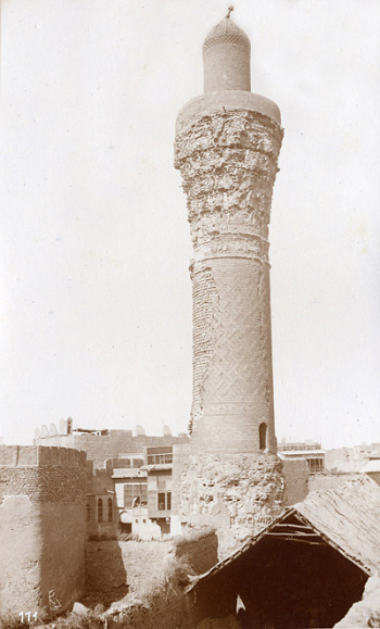 Un minarete en la antigua Bagdad