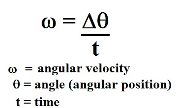 Ecuación de velocidad angular