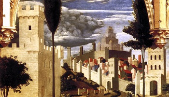 detalle del paisaje, la deposición
