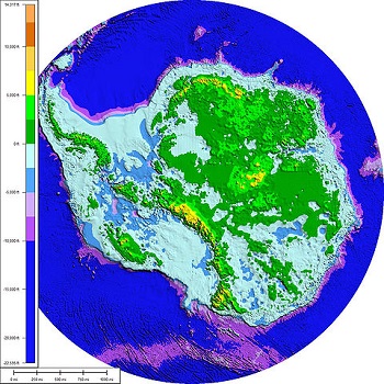 Imágenes del lecho de roca antártica debajo del hielo