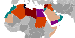Mapa de la Primavera Árabe