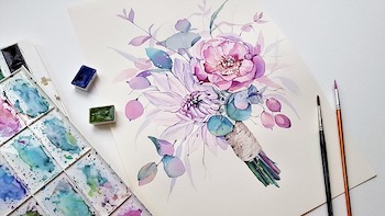 Pintura de acuarela