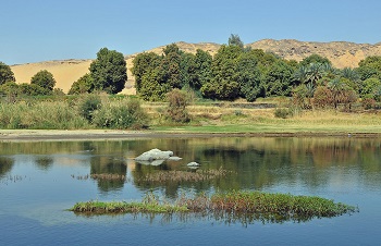 El fértil valle del río Nilo