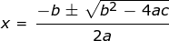 Fórmula cuadrática