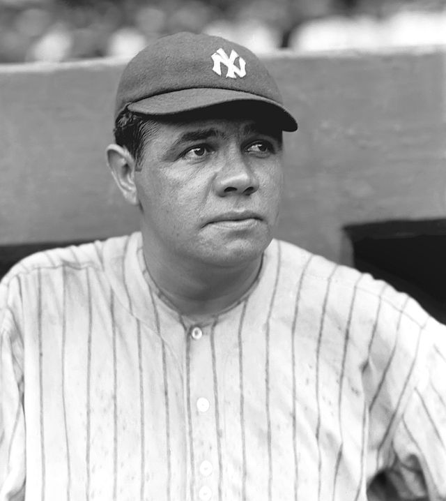 Babe Ruth, foto de 1922 con los Yankees de Nueva York