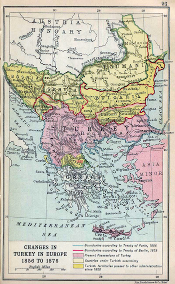Los Balcanes en 1878