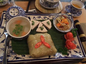 Un Banh Chung servido