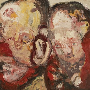 Tres corazones de Baselitz