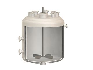 Un reactor químico que actúa como un sistema cerrado.