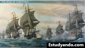 Imagen de la batalla de Chesapeake