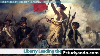 Libertad guiando a la gente