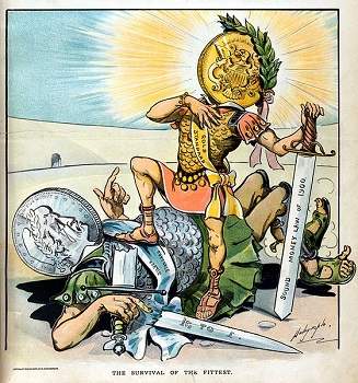Dibujos animados de bimetalismo