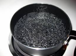 agua hirviendo