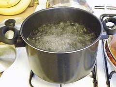 Agua hirviendo