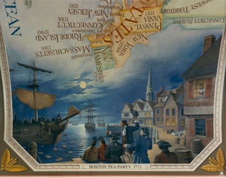 Los colonos arrojaron más de 350 cajas de té en el puerto de Boston durante el Boston Tea Party.