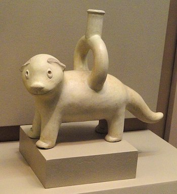 recipiente con pico estribo