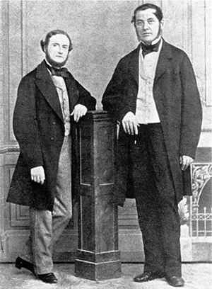 Robert Bunsen y Gustav Kirchhoff
