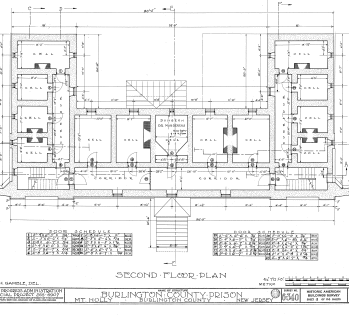 Disposición del diseño de la prisión del condado de Burlington NJ