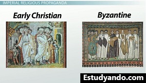Mosaico bizantino más político