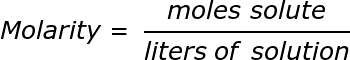 molaridad