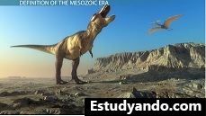 T-Rex de la era mesozoica