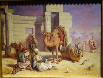 Viajeros de El Cairo descansando, 1869