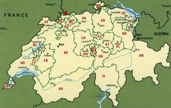 Mapa, de, suiza