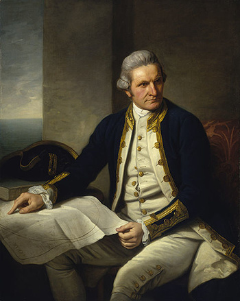 Pintura de James Cook