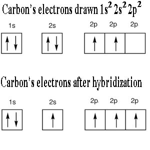 hibridación de carbono