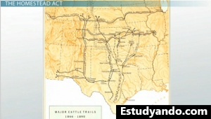Mapa de rutas de ganado
