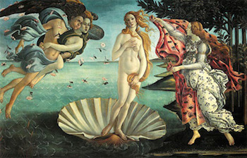 El nacimiento de Venus de Botticelli
