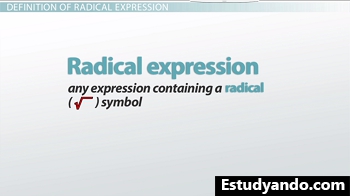 Definición de expresión radical