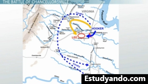 Mapa de batalla de Chancellorsville