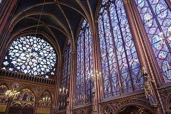Interior, capilla superior de Sainte Chapelle