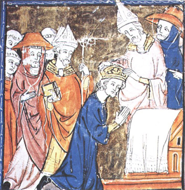 El Papa León III corona a Carlomagno ~