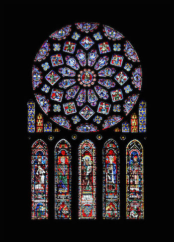 Ventana en Catedral de Chartres