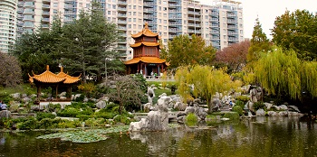 Fotografía del jardín chino de la amistad