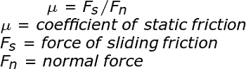Coeficiente de fricción estática