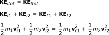 conservación de la energía cinética