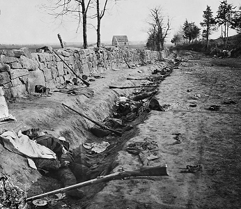 Muertos confederados en la batalla de Chancellorsville