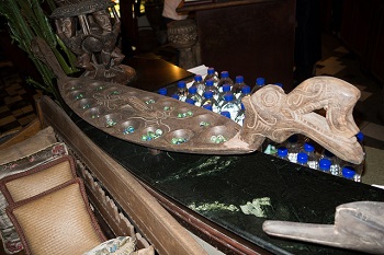 Tablero de juego de Congkak